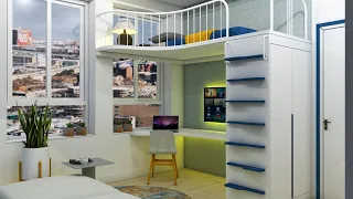 TINY APARTMENT 150sqft ( MICRO STUDIO APARTMENT 14sqm ) | SPACE SAVING IDEAS | Never Too Small