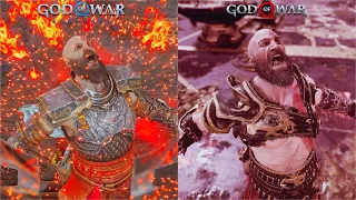 Spartan Rage Attack Comparison God of War / God of War Ragnarok