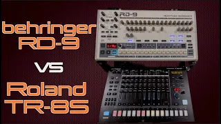 Behringer RD-9 vs Roland TR-8S | 909 sounds compared
