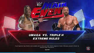 FULL MATCH — Triple H vs Umaga | Street Fight | WWE Cyber Sunday 2007 | PS5 Gameplay #wwe