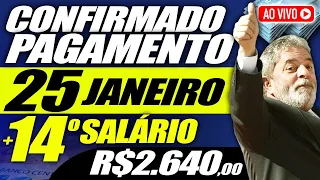 SURPRESA INSS: LULA ASSINA DECRETO: 1º Lote de PAGAMENTOS dia 25 JANEIRO + 14 SALÁRIO - QUEM RECEBE?