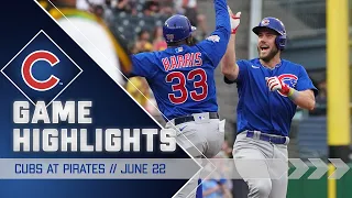 Game Highlights: 7-Run 2nd Inning Propels Cubs Win vs. Pirates | 6/22/22
