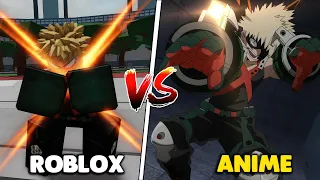 Every Move in Heroes Battlegrounds vs Anime (BAKUGO)