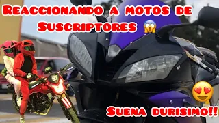 Reaccionando a Motos de suscriptores 😱😍 | una yamaha R6 modificada!😱😨