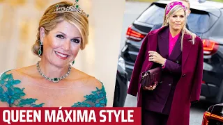 Queen Máxima Fashion Looks and Outfits, Dutch Queen Maxima Royal Fashion Style