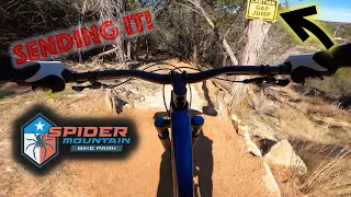 SENDING THE NEW TRAILS!! Spider Mountain Bike Park