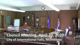 City Council Meeting for April 20, 2020