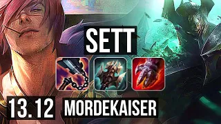 SETT vs MORDEKAISER (TOP) | 12/4/9 | EUW Master | 13.12