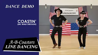 COASTIN' - Line Dance Demo & Walk Through