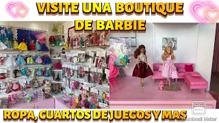 BARBIE BOUTIQUE, VISITE UNA TIENDA CON TODO PARA TUS BARBIES Y CON SALAS DE JUEGOS.