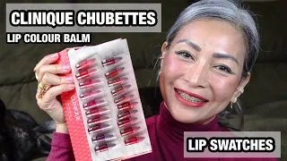 CLINIQUE CHUBETTES COLOUR BALM LIP SWATCHES