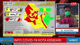 Info Covid-19 Kota Kendari, Senin 14 Juni 2021