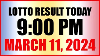 Lotto Result Today 9pm Draw March 11, 2024 Swertres Ez2 Pcso