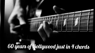 60 years of Bollywood in just 4  chords | easy chords tutorial lesson