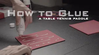 How to glue a table tennis paddle