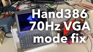 VGA 70Hz mode fix for Hand386