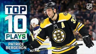 Top 10 Patrice Bergeron plays from 2018-19