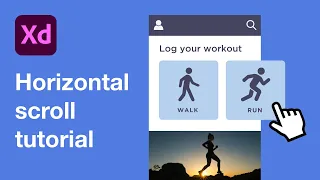 Horizontal scroll in Adobe XD | Easy tutorial