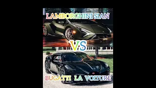 BUGATTI LA VOITURE NOIRE VS LAMBORGHINI SIAN || #shorts