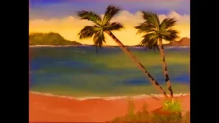 How to paint palm trees easy with acrylic paint for beginners step by step Lesson 5