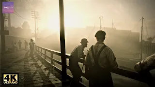 Relaxing Morning Walk in the Saint Denis Harbor [ Red Dead Redemption 2 - Cinematic Ambience ASMR ]