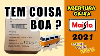 Abertura de Caixas Maisto 2021 - Unboxing 2021 Maisto Fresh Metal Kombi T2 Typ 2 | AntigoVisor 310S