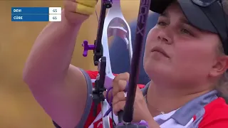 Amazing Performance by Sheetal Devi INDIA । Para archery। world Archery Competition । तीरंदाजी