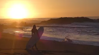 Sunset Longboard Surfing 2021 Canary Islands Surf