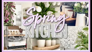 SPRING KITCHEN DECOR 2022 | FARMHOUSE SPRING DECORATE WITH ME MARCH 2022