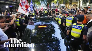 Fans surround car leaving Novak Djokovic's lawyer's office: 'Free Nole'