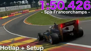 GT SPORT - Dallara SF19 Honda - Spa - Hotlap + Setup