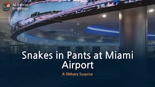 Man Tries to Board Plane with Snakes in Pants at Miami Airport!