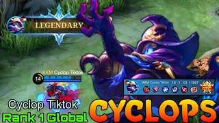 Legendary Cyclops Deadly HyperCarry -Top 1 Global Cyclops by Cyclop Tiktok - Mobile Legends