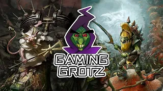 Warhammer Age of Sigmar Battle Report -SKAVEN VS GLOOMSPITE GITS SQUIGS - 2000pts