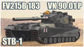 FV215b (183), VK 90.01 (P) & STB-1 • WoT Blitz Gameplay