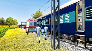 Indian train simulator medical emergency rescue | pregnant lady rescue | train simulator gameplay