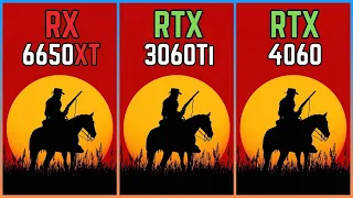 RX 6650XT vs RTX 3060Ti vs RTX 4060 Test in 16 Games