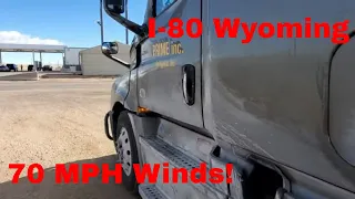 Shut Down In Wyoming 70MPH Winds | Day 1 Of 7 Day Challenge