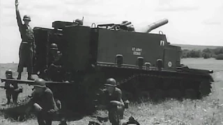 M44 Self-Propelled Howitzers in Action