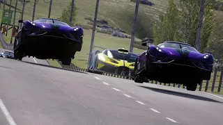 Bugatti Bolide vs Koenigsegg Regera Ghost High-Downforce Package at Highlands