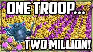 ONE Troop - 2 MILLION in Loot - Clash of Clans RECORD?! Fix That Rush #88