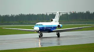 Yakovlev Yak-40 USSR 1975. Take-off. Minsk National Airport.