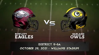 Garland ISD: GISD Football - Rowlett vs. Garland