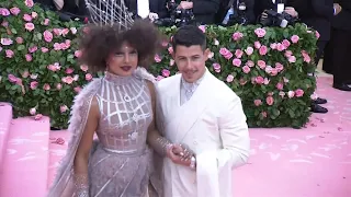 Priyanka Chopra, Nick Jonas pose on Met Gala carpet