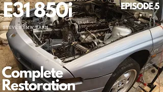 BMW E31 850i "Glacier" - Complete Restoration - AirCon/Hydro/Parts Arrival - Episode 5