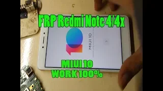 Bypass FRP Redmi Note 4 MIUI 10 Tanpa PC || Remove Account Google || Akun Google Terkunci