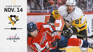 GAME RECAP: Penguins vs. Capitals (11.14.21) | Guentzel Scores