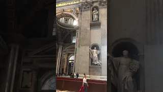 Inside St. Peter’s Basilica #travel #architecture #history #interiordesign