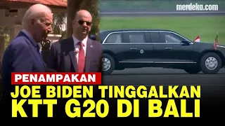 Detik Detik Pesawat Air Force One Presiden AS Joe Biden Tinggalkan KTT G20 Bali