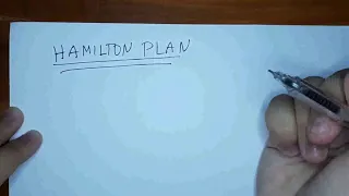 How to solve Hamilton's plan